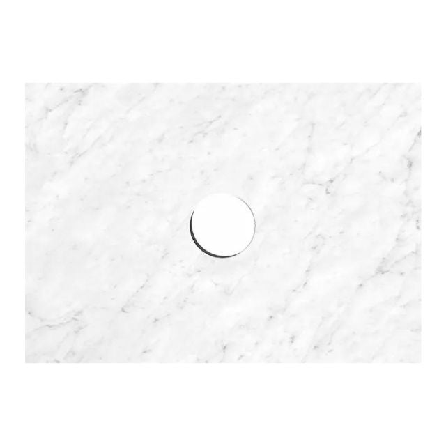 Otti Hampshire 600mm Curve Wall Hung Vanity Matte White With Natural Carrara Marble Stone Top BOH600WST-NCA - The Blue Space