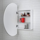 Otti London 800mm Round Led Mirror Shaving Cabinet White LED-RSV800