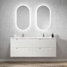 Otti Noosa 1500mm Wave Board Wall Hung Vanity with Slimline Ceramic Top