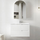 Otti Noosa 900mm Wave Board Wall Hung Vanity with Slimline Ceramic Top