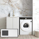 Pure White Stone Top for Otti Noosa Fluted White 1300mm Laundry Cabinet Set