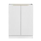 Otti Noosa Fluted White Laundry Cabinet