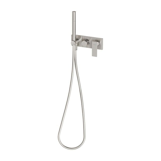 Phoenix Gloss MKII Wall Shower System Brushed Nickel 135-7490-40 - The Blue Space