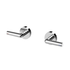 Phoenix Vivid Slimline Plus Lever Wall Top Assemblies 15mm Extended Spindles Chrome 119-0671-00-1 - The Blue Space