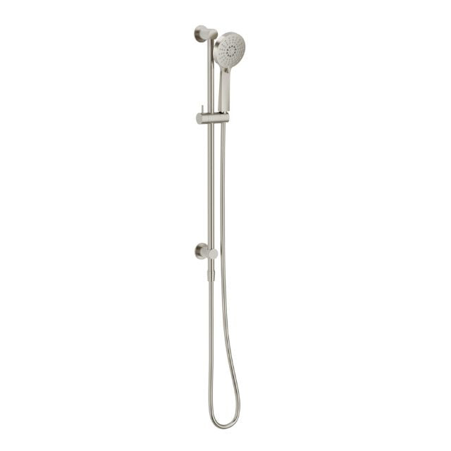 Phoenix Vivid Slimline Water Through Rail Hand Shower Brushed Nickel VS687-40 - The Blue Space