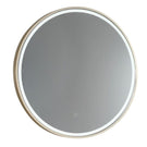 Remer Sphere Aluminium Frame 600mm 800mm Brushed Brass - The Blue Space