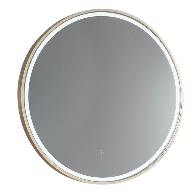 Remer Sphere Aluminium Frame 600mm 800mm Brushed Brass - The Blue Space