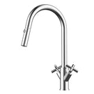 Suprema Xpress Fit X-Gen Dual Handle Retracable Sink Mixer - Chrome XFIT1010RKM_PS - The Blue Space