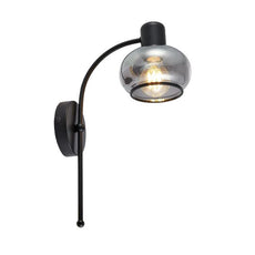 Telbix Marbell Wall Light E27 Black MARBELLWB-BKSM - The Blue Space