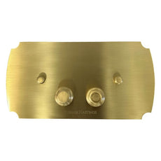 Turner Hastings Claremont Flush Plate Brushed Brass CL102FP-BB - The Blue Space