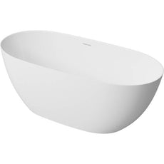 Turner Hastings Narva 1600 MagnaCast Free Standing Bath - Matte White NA1600MCB - The Blue Space