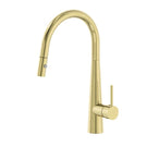 Nero Dolce Pull Out Sink Mixer With Vegie Spray Function Brushed Gold NR581009cBG - The Blue Space