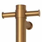 Close Up Thermogroup Thermorail 240 Volt Single Heated Towel Rail - Brushed Gold VSH900HBG - The Blue Space