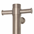 Close Up Thermogroup Thermorail 240 Volt Single Heated Towel Rail - Brushed Nickel VSH900HBN - The Blue Space