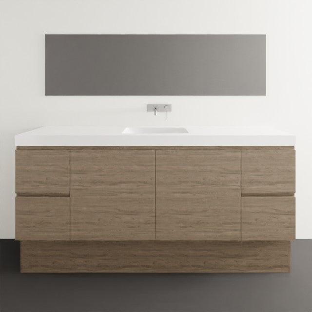 Timberline Carlo Floor standing Vanity with Grand Mineral Composite Top - 1800mm Centre Basin CAR-V-1800-C-GND-F | The Blue Space