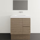 Timberline Carlo Floor standing Vanity with Grand Mineral Composite Top - 750mm Centre Basin CAR-V-750-C-GND-F | The Blue Space