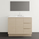 Timberline Florida Ensuite Floor Standing Vanity With Urban Ceramic Top - 1000mm Single Basin FLOE-V-1000-C-URB-F | The Blue Space