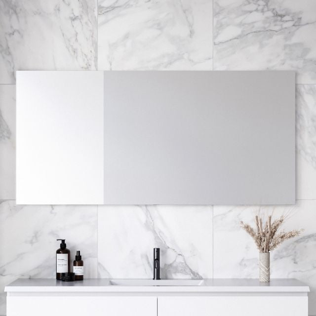 Timberline Georgia Mirror - 1500mm x 720mm Lifestyle Images GEO-M-1500-720 | The Blue Space