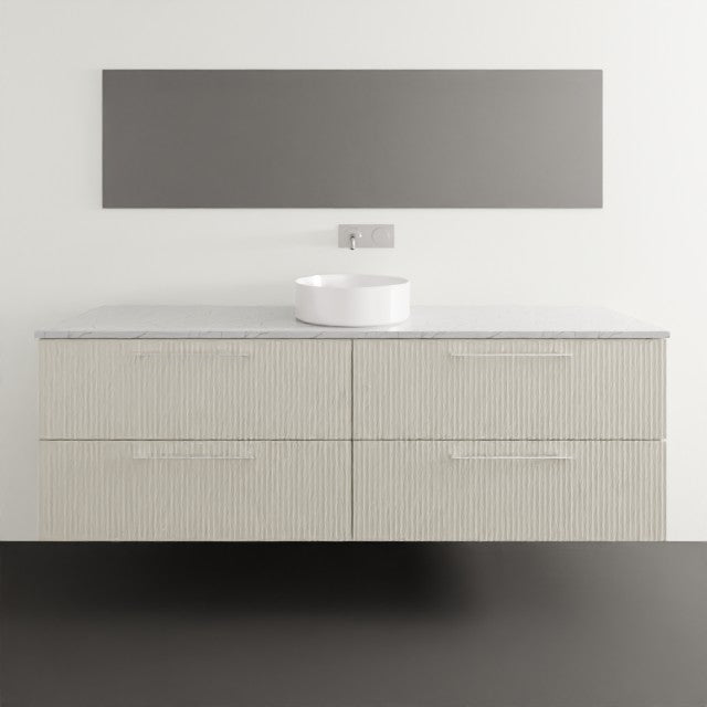 Timberline Henley Dockland Wall Hung Vanity With Above Counter Basin - 1800mm Single Basin HEN-V-1800-C-SSA-W-DL | The Blue Space