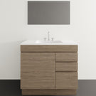 Timberline Indiana Floor Standing Vanity With Alpha Ceramic Top - 900mm Centre Basin IND-V-900-C-APH-F | The Blue Space