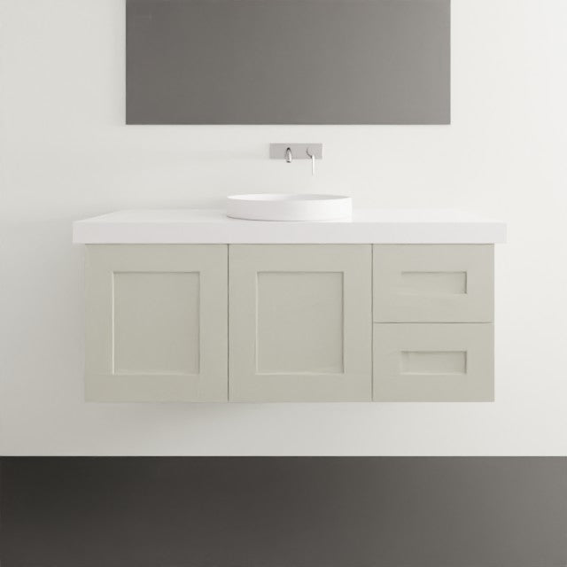 Timberline Victoria Wall Hung Vanity 1200mm Single Bowl with Silksurface Freedom Top and Basin VIC-V-1200-C-FRA-W - The Blue Space