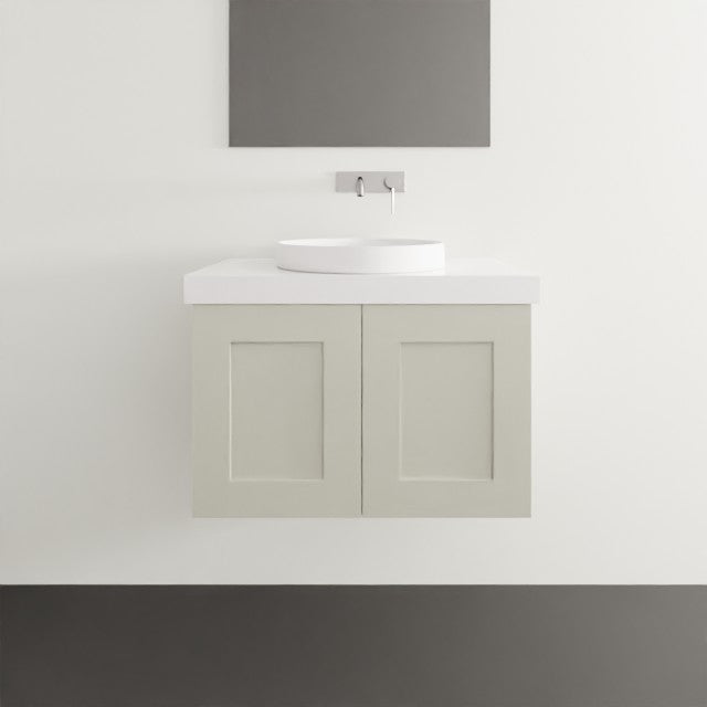 Timberline Victoria Wall Hung Vanity 750mm Single Bowl with Silksurface Freedom Top and Basin VIC-V-750-C-FRA-W - The Blue Space