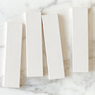 White Bella Subway Tile Gloss 65 x 265 x 6mm Ceramic  | The Blue Space