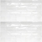 White Dianna Hand Made Subway Tile 75 x 150 x 9mm Spanish Ceramic  | The Blue Space