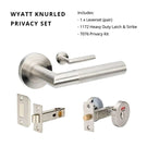 Wyatt Privacy Set Stainless Steel 11232.SS - The Blue Space