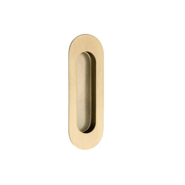 Zanda Duke Flush Pull 120 x 40mm Satin Brass