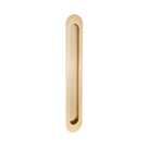 Zanda Duke Flush Pull 250 x 40mm Satin Brass 5314.SB - The Blue Space