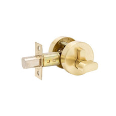 Zanda Futura Round Slimline Single Cylinder Deadbolt Satin Brass 9060.SB - The Blue Space