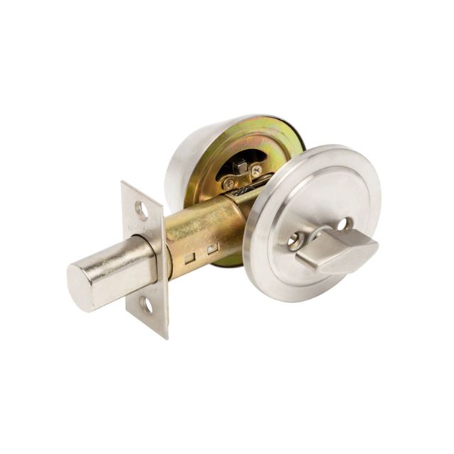 Zanda Jura Single Cylinder Deadbolt Brushed Nickel 9012.1.BN - The Blue Space