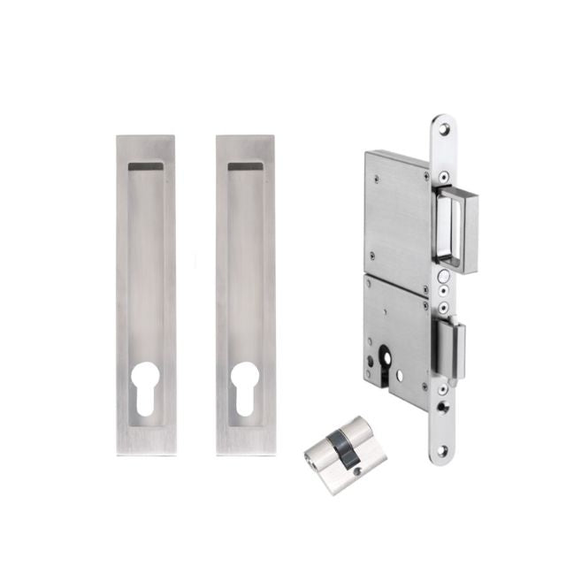 Zanda Verve Heavy Duty Sliding Door Lock Kit 200 x 37mm Stainless Steel 10546.SS - The Blue Space