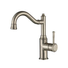 Modern National Montpellier High Rise Basin Mixer Brushed Nickel | The Blue Space