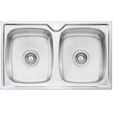 Oliveri Endeavour double bowl topmount sink 1TH - The Blue Space