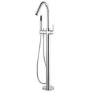 Modern National Star Round Floor Mixer with Hand Shower Chrome | The Blue Space