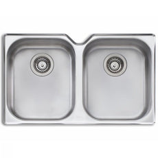 Oliveri Diaz double bowl undermount sink - The Blue Space