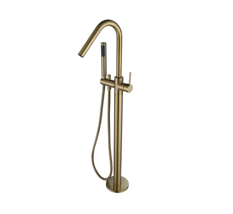 Modern National Free Standing Bath Mixer Brushed Bronze | The Blue Space