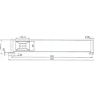 Technical Drawing: Mirage Metal Shelf Chrome