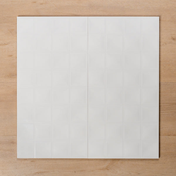 Hotham Square Wave White Gloss Rectified Ceramic Tile 300x600mm - I ️ ...