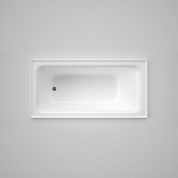 Caroma Vivas Acrylic Inset Anti-slip Rectangle Shower Bath 1525 & 1675 White - The Blue Space