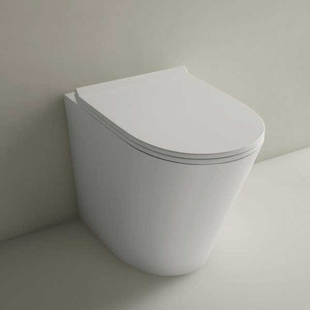 Studio Bagno Manhattan Rimless Wall Faced Toilet with Geberit Sigma In-Wall Cistern