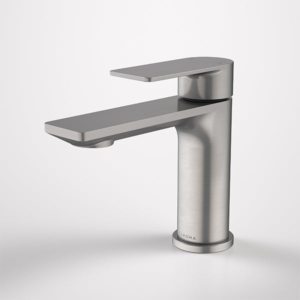 Caroma Luna Basin Mixer Brushed Nickel Online at The Blue Space