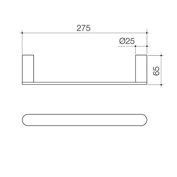 Caroma hand 2025 towel rail