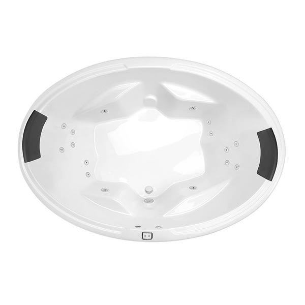 Decina Duo Contour Spa Bath 1850 Jets with Headrest White - The Blue Space