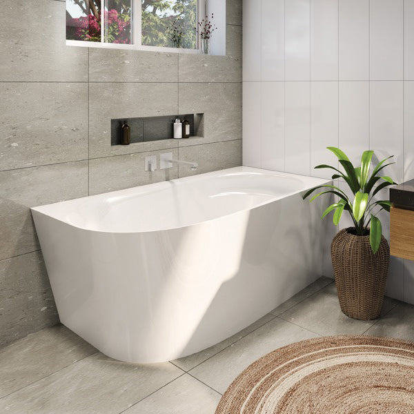 Decina Natalia 1500 Back-To-Wall Corner Freestanding Bath - I ️ Renovations