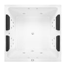 Decina Venice Contour Square Spa Small Bath 1400 White - The Blue Space