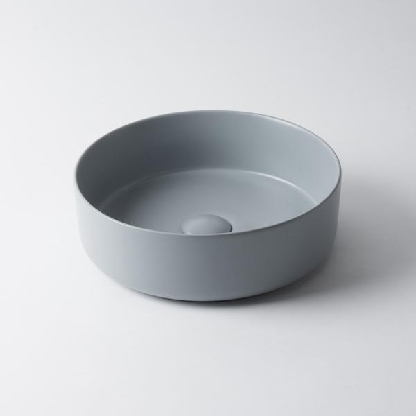 Eight Quarters Amaroo Circle Matte Grey Basin | The Blue Space