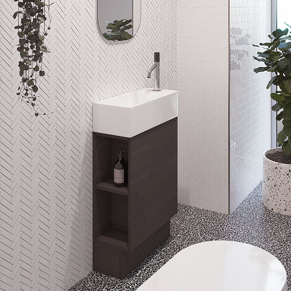 Timberline Lottie Freestanding Bathroom Small Vanity 480mm - The Blue Space